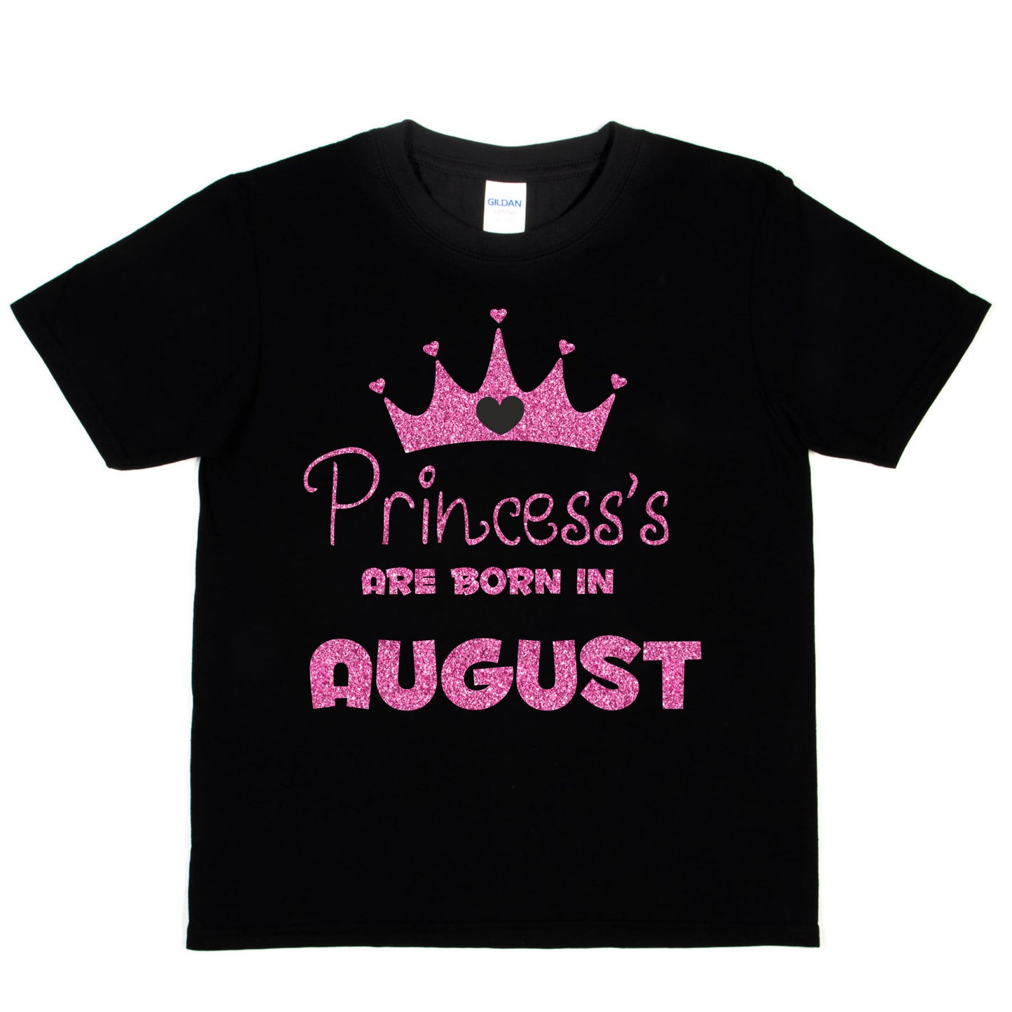 Birthday Girls T-shirt Princess's Are Born In August T-Shirt