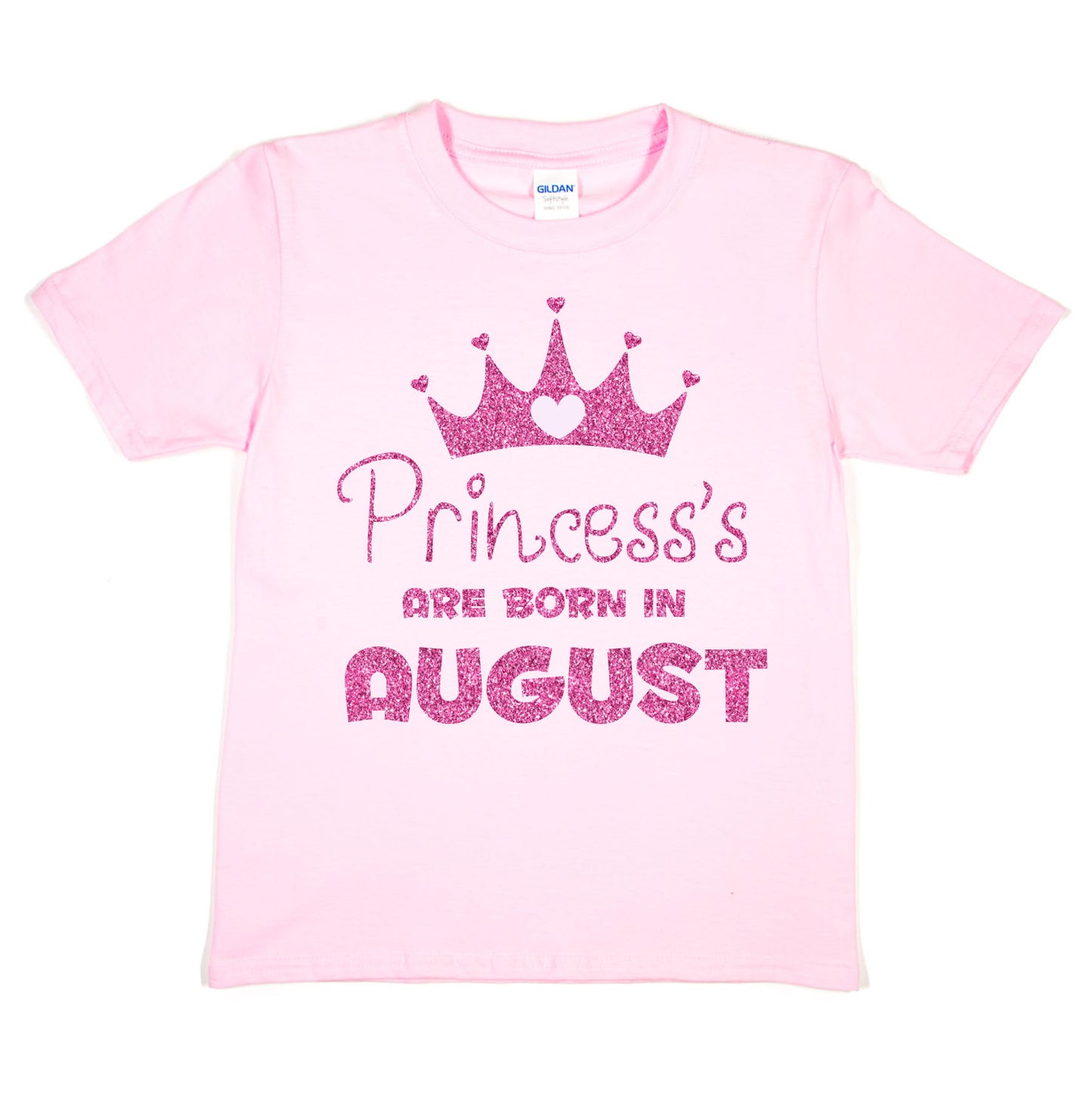 Birthday Girls T-shirt Princess's Are Born In August T-Shirt
