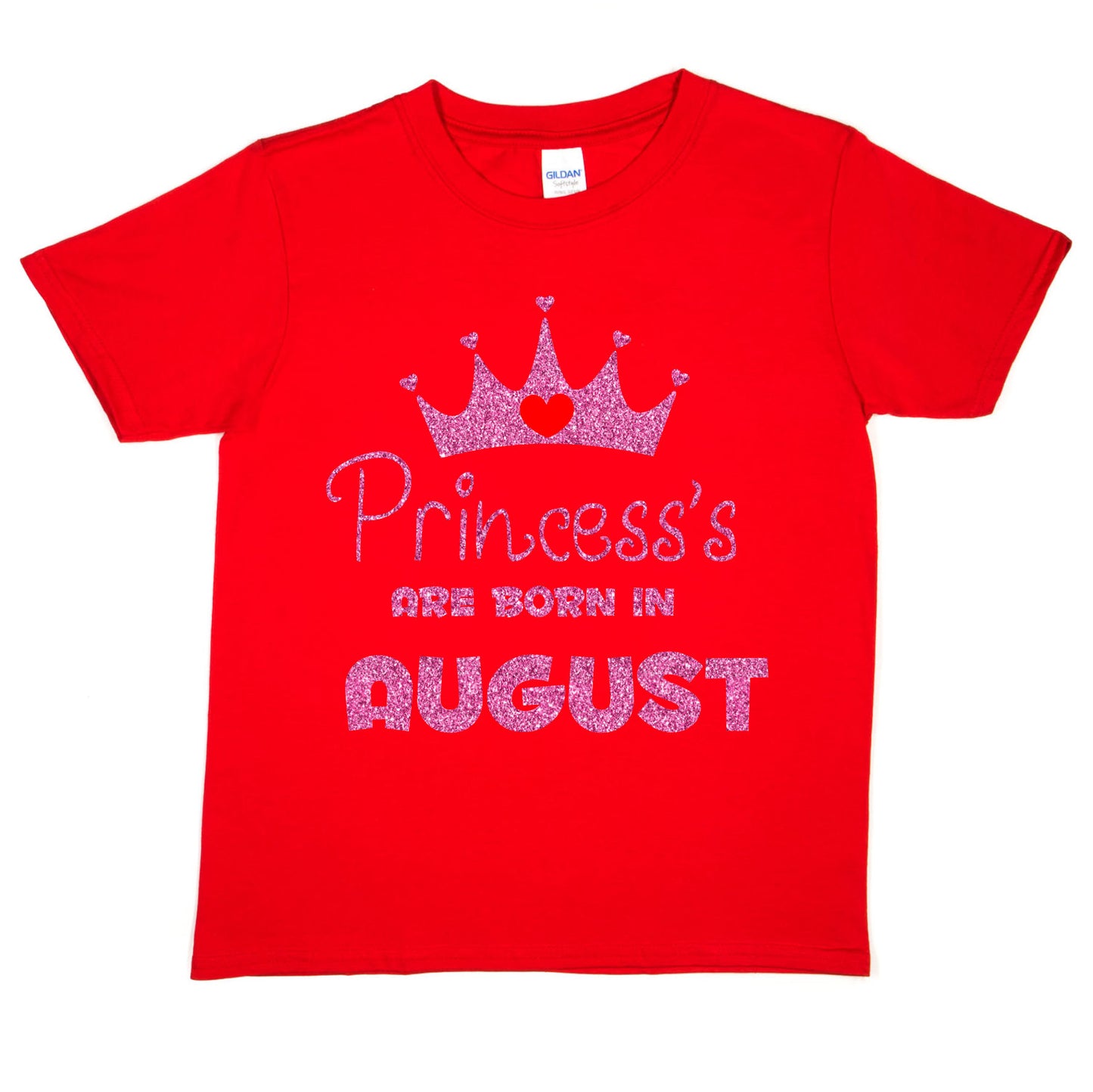 Birthday Girls T-shirt Princess's Are Born In August T-Shirt