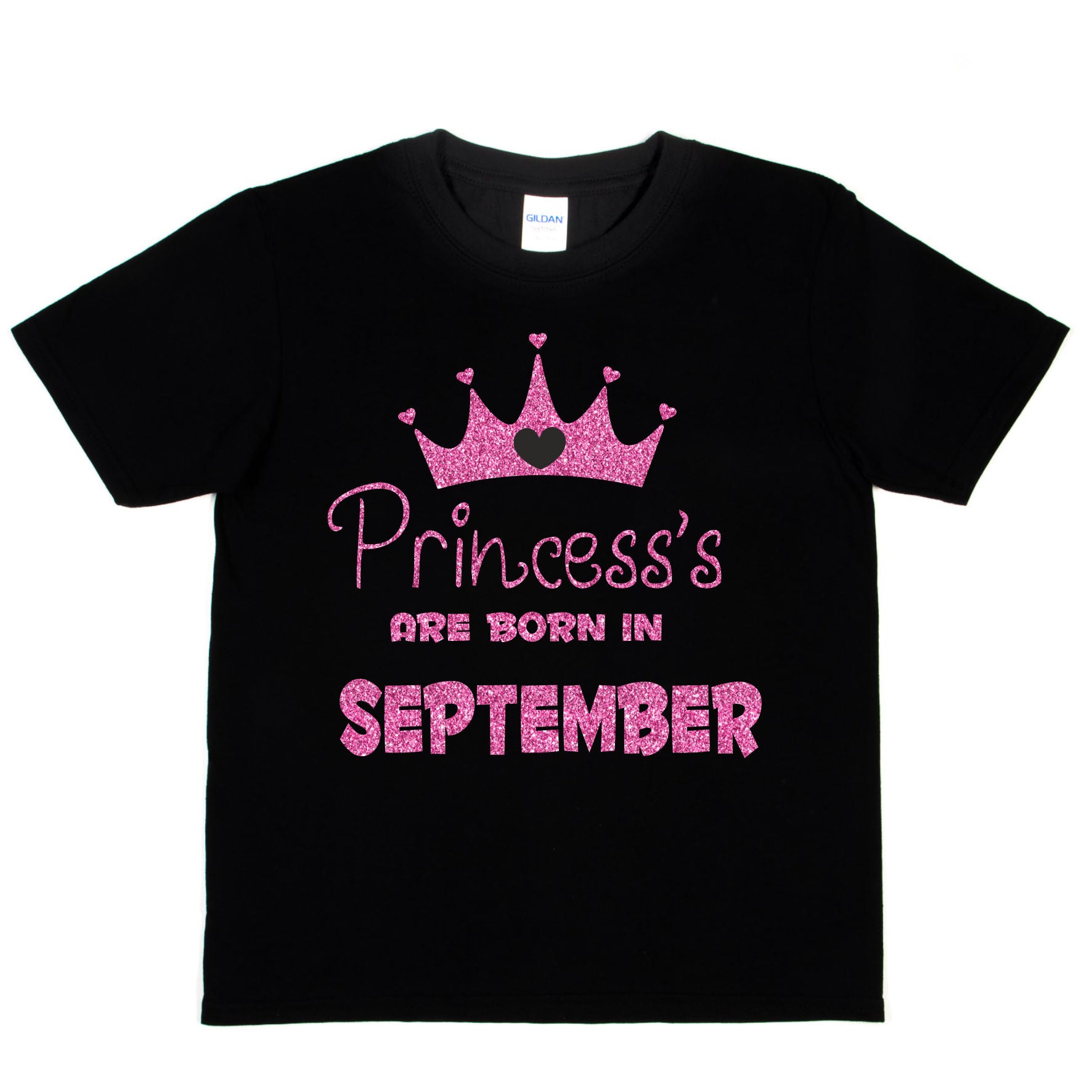 Birthday Girls T-shirt Princess's Born In September T-Shirt – Print4u