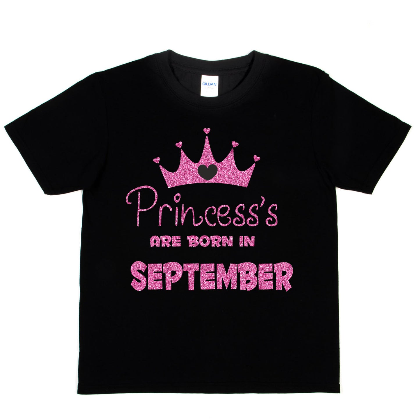 Birthday Girls T-shirt Princess's Born In September T-Shirt