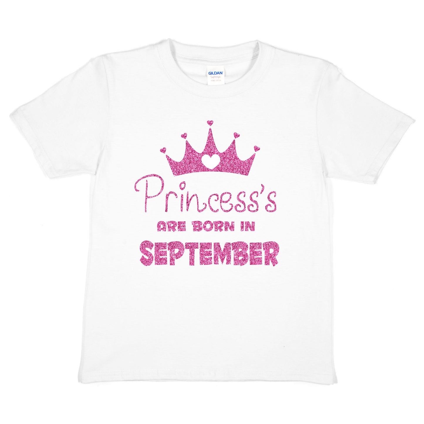 Birthday Girls T-shirt Princess's Born In September T-Shirt