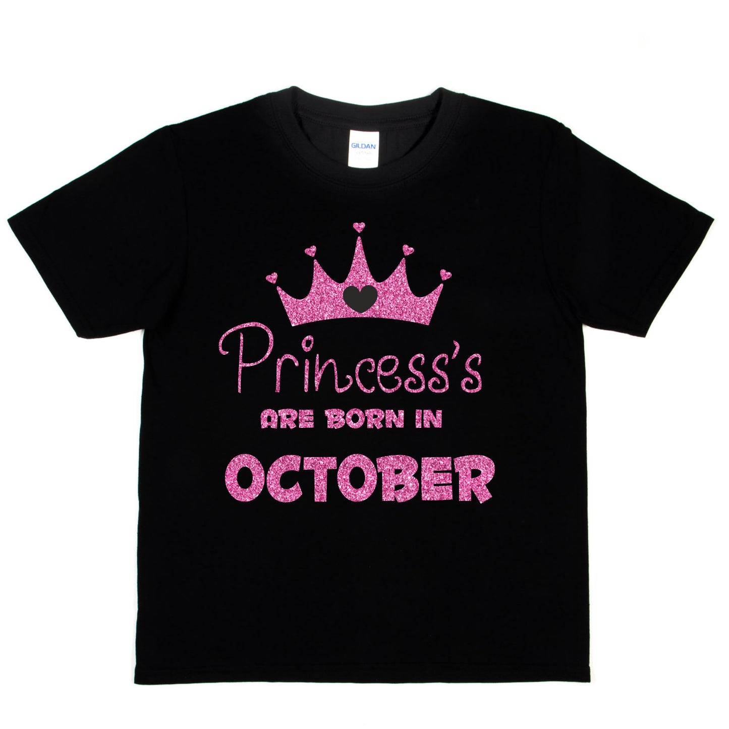 Birthday Girls T-shirt Princess's Born In October T-Shirt
