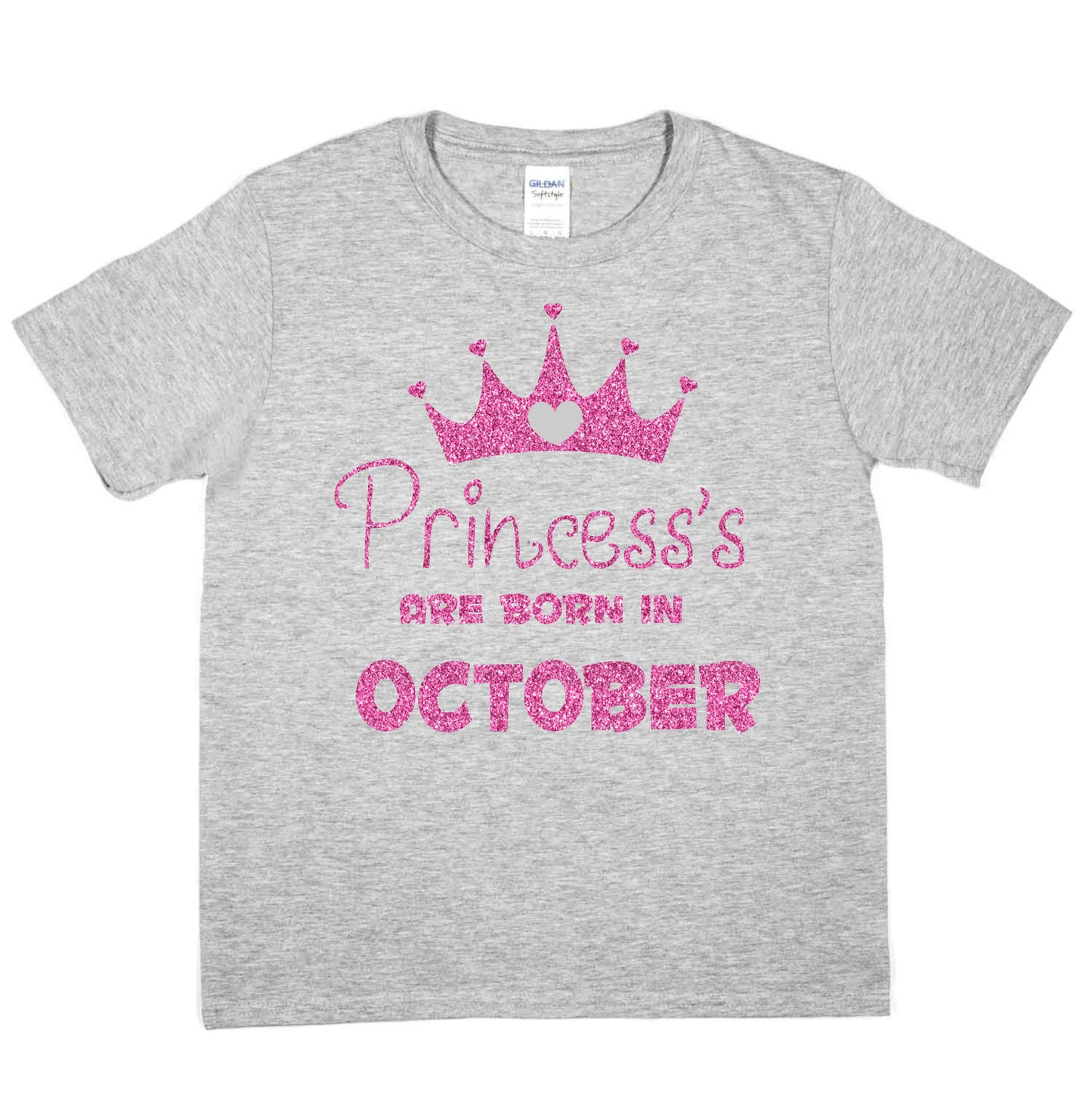 Birthday Girls T-shirt Princess's Born In October T-Shirt