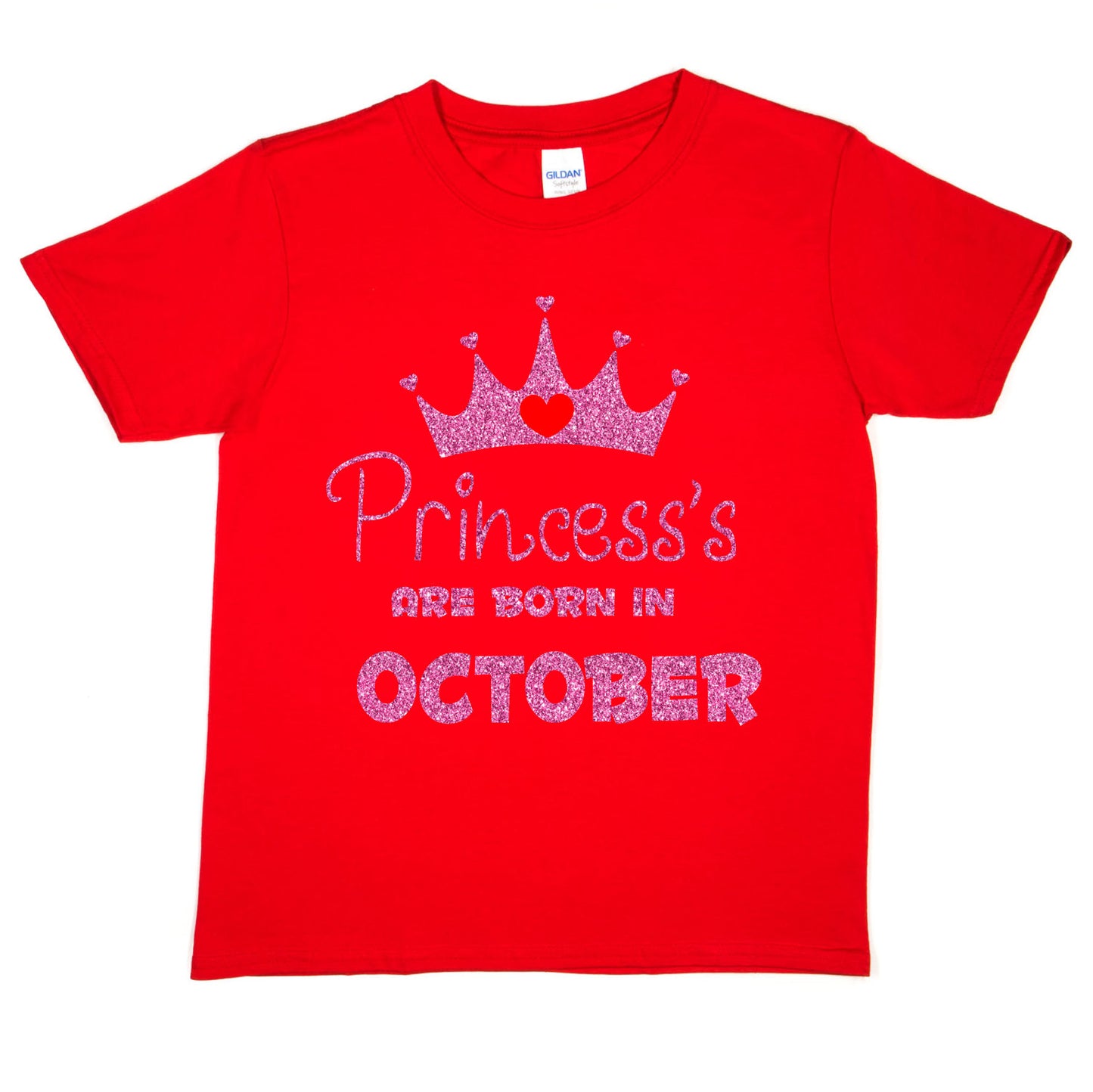 Birthday Girls T-shirt Princess's Born In October T-Shirt