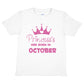 Birthday Girls T-shirt Princess's Born In October T-Shirt