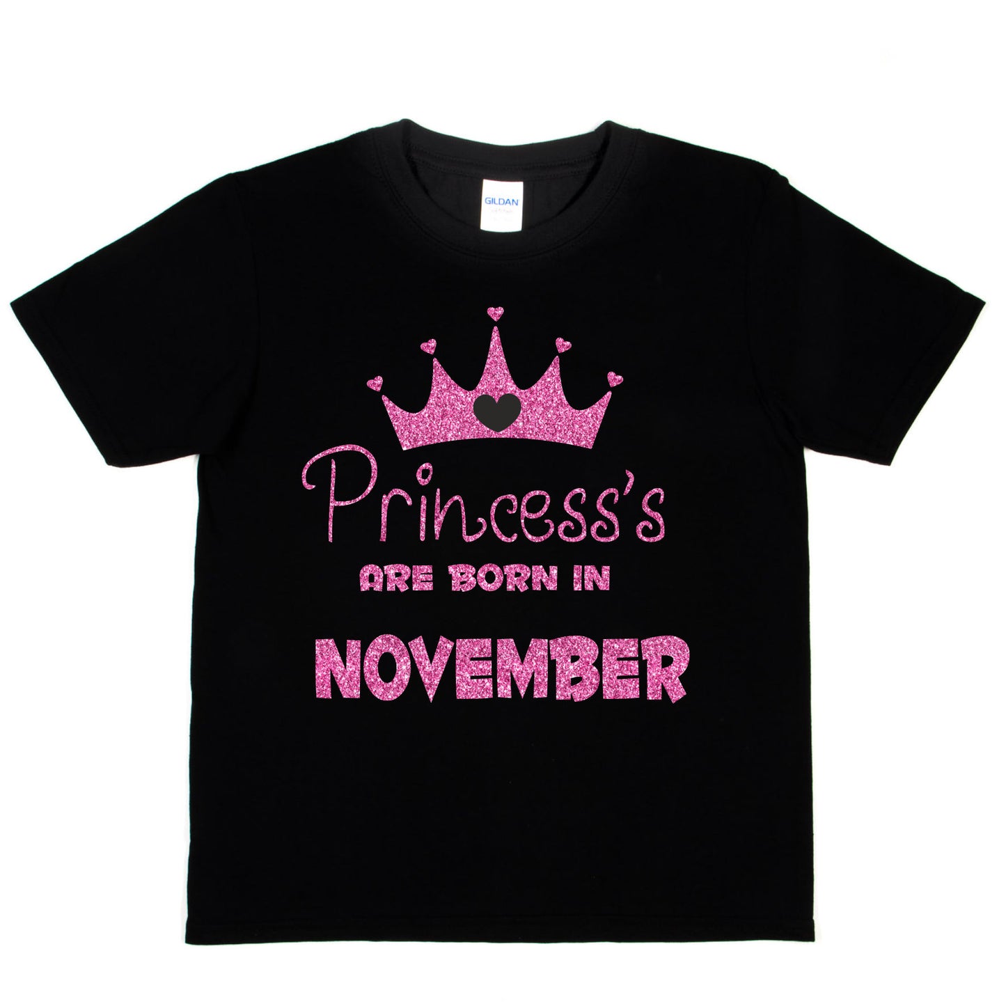 Birthday Girls T-shirt Princess's Born In November  T-Shirt