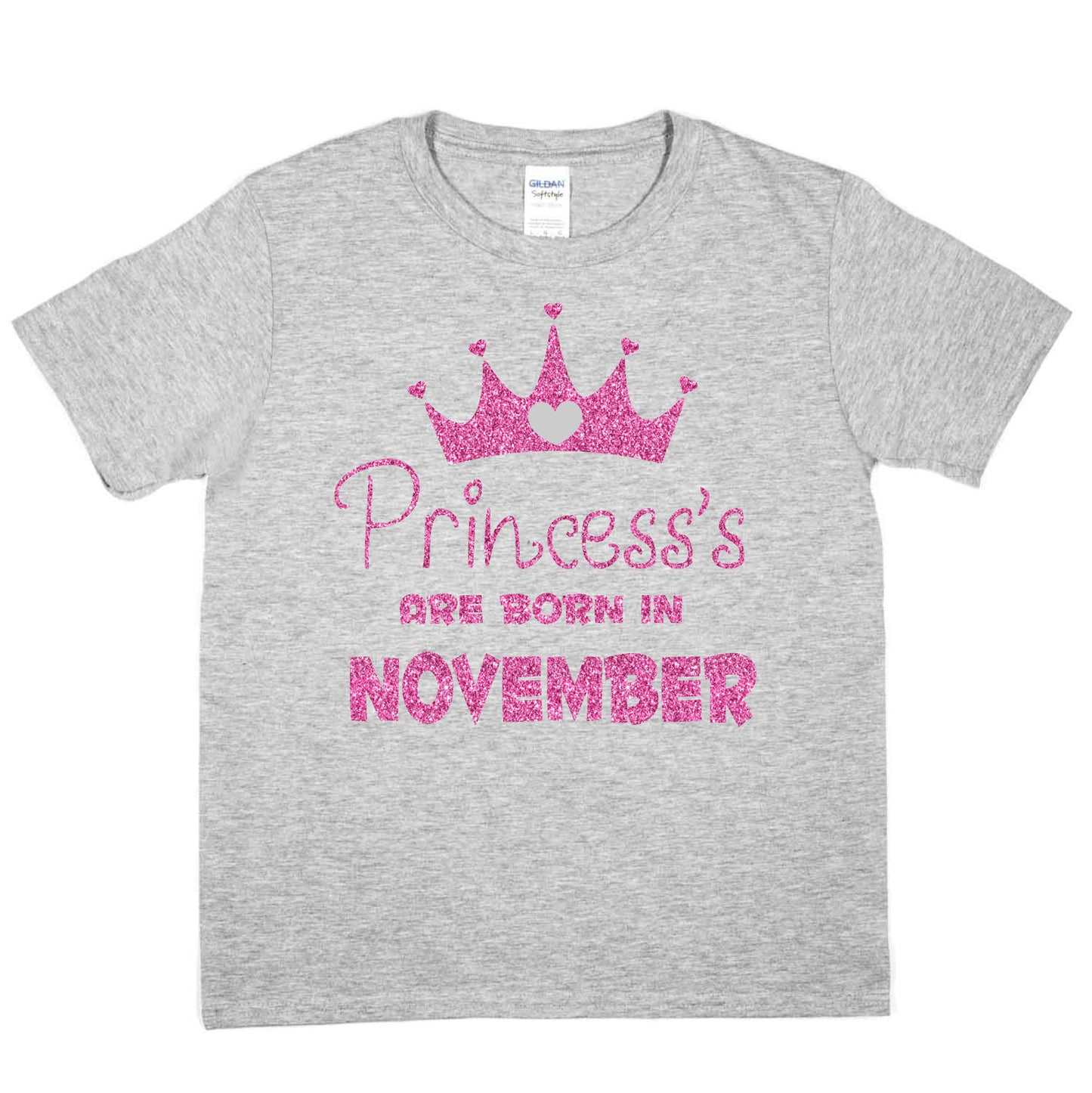 Birthday Girls T-shirt Princess's Born In November  T-Shirt