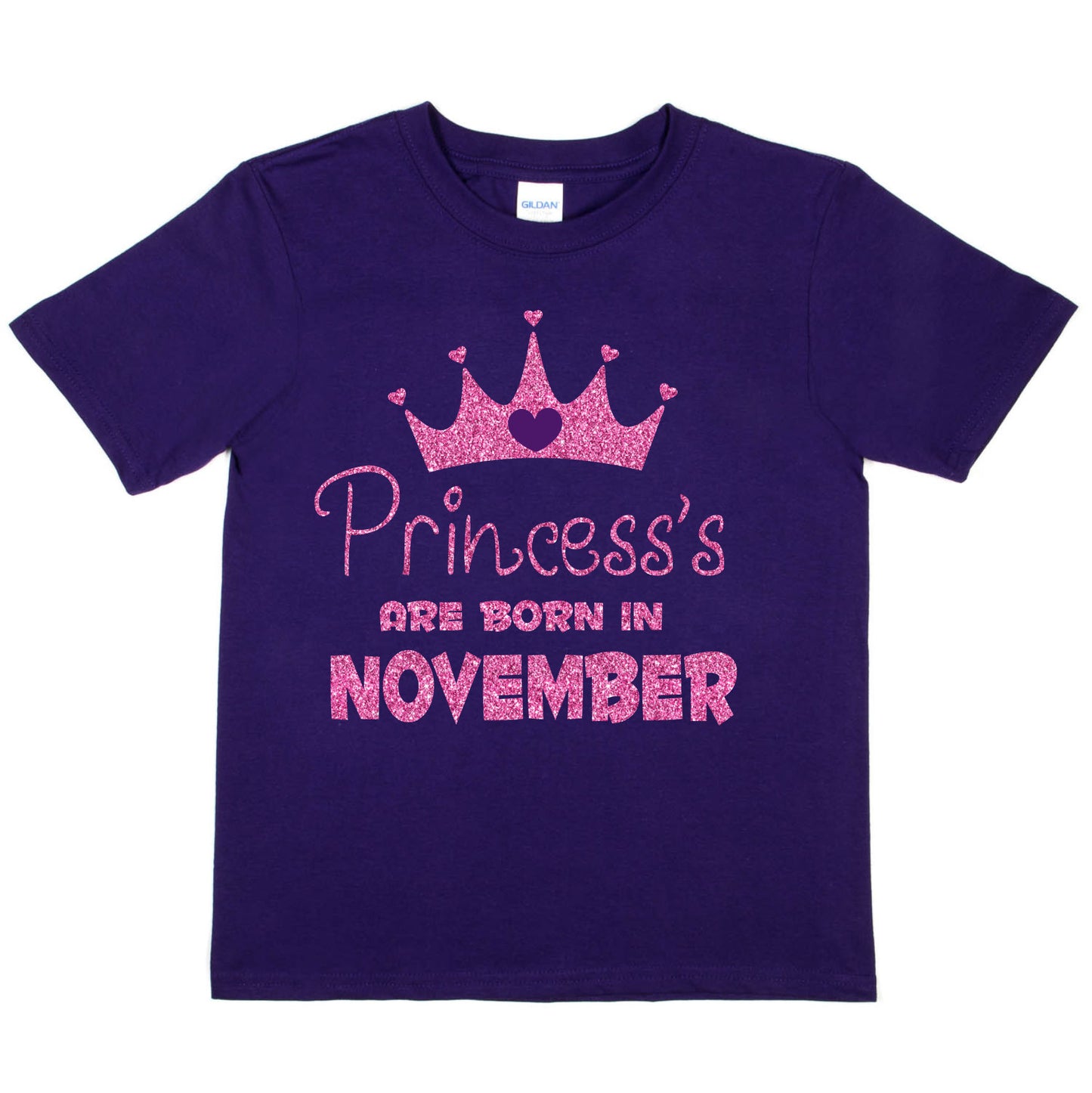 Birthday Girls T-shirt Princess's Born In November  T-Shirt