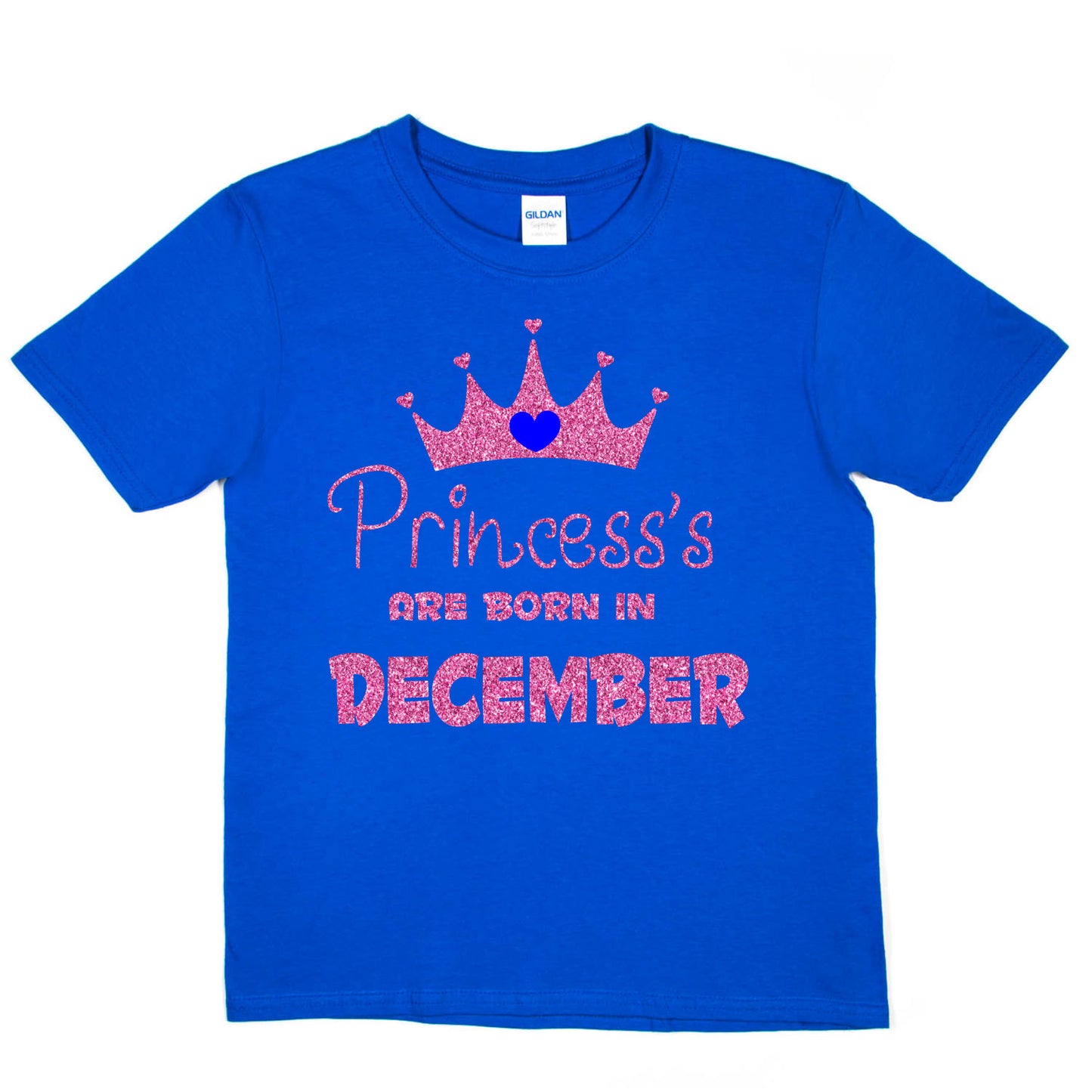 Princess's Born In December Birthday Girls T-Shirt