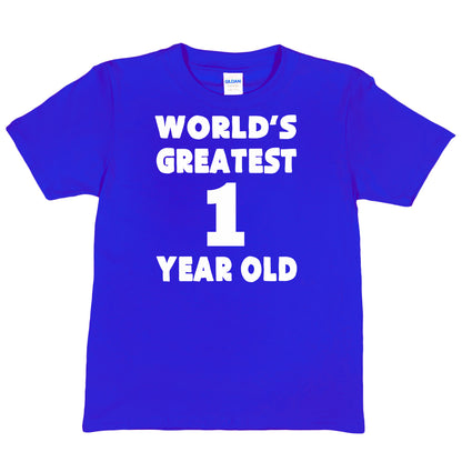 Worlds Greatest 1 Year Old 1st Birthday T-shirt