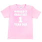Worlds Greatest 1 Year Old 1st Birthday T-shirt