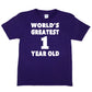 Worlds Greatest 1 Year Old 1st Birthday T-shirt