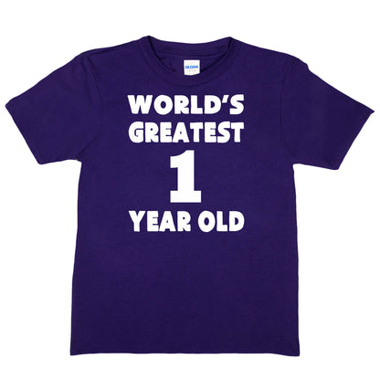 Worlds Greatest 1 Year Old 1st Birthday T-shirt