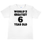 Worlds Greatest 6 Year Old 6th Birthday T-shirt Happy Birthday Tee Age 6 Gift