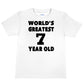 Happy Birthday Tee Age 7  7th Birthday T-Shirt  Worlds Greatest 7 Year Old