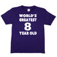 Worlds Greatest 8 Year Old 8th Birthday T-shirt Happy Birthday Tee Age 8 Gift