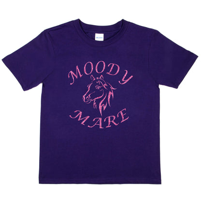 Moody Mare Horse Riding Pony Riding Girls T-Shirt
