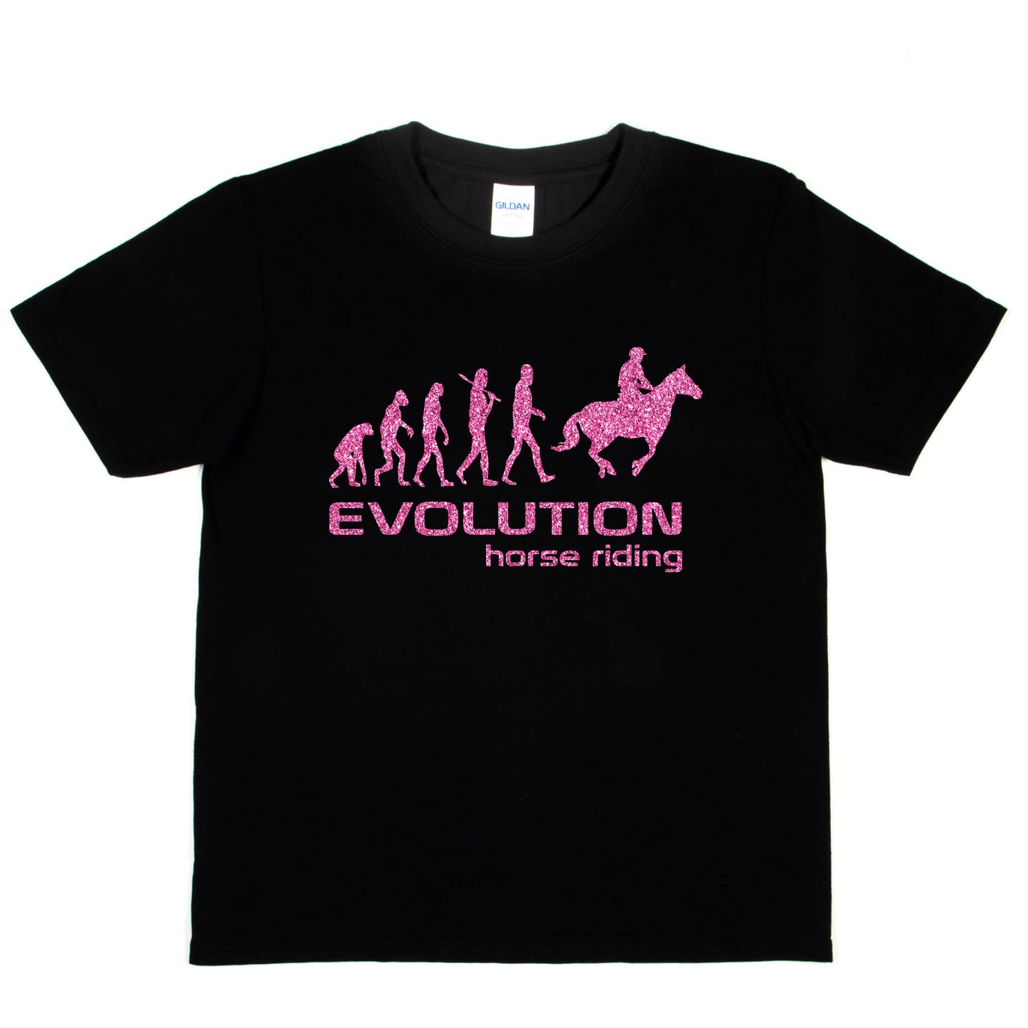 Evolution Of Horse Riding Girls T-Shirt