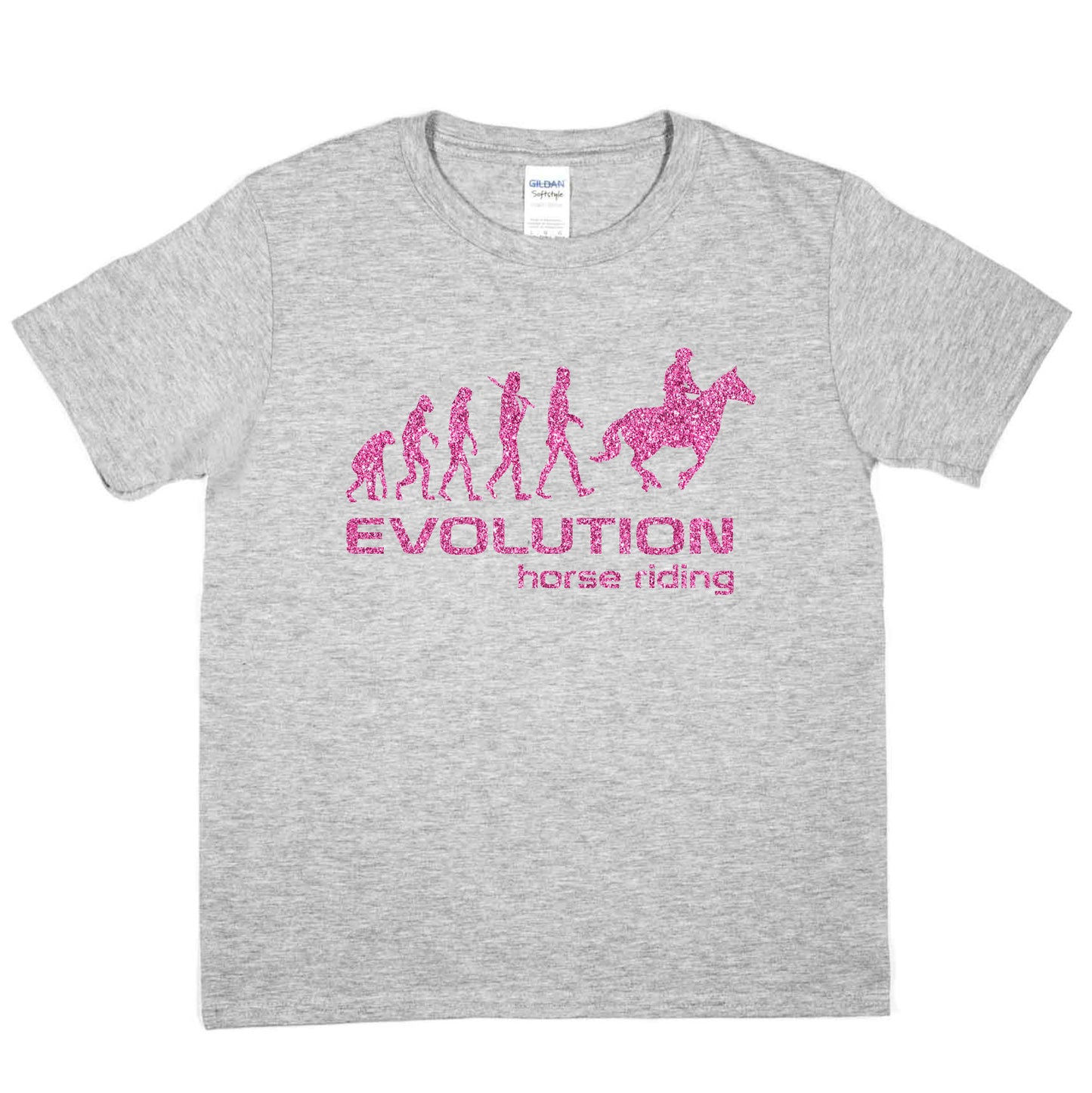 Evolution Of Horse Riding Girls T-Shirt