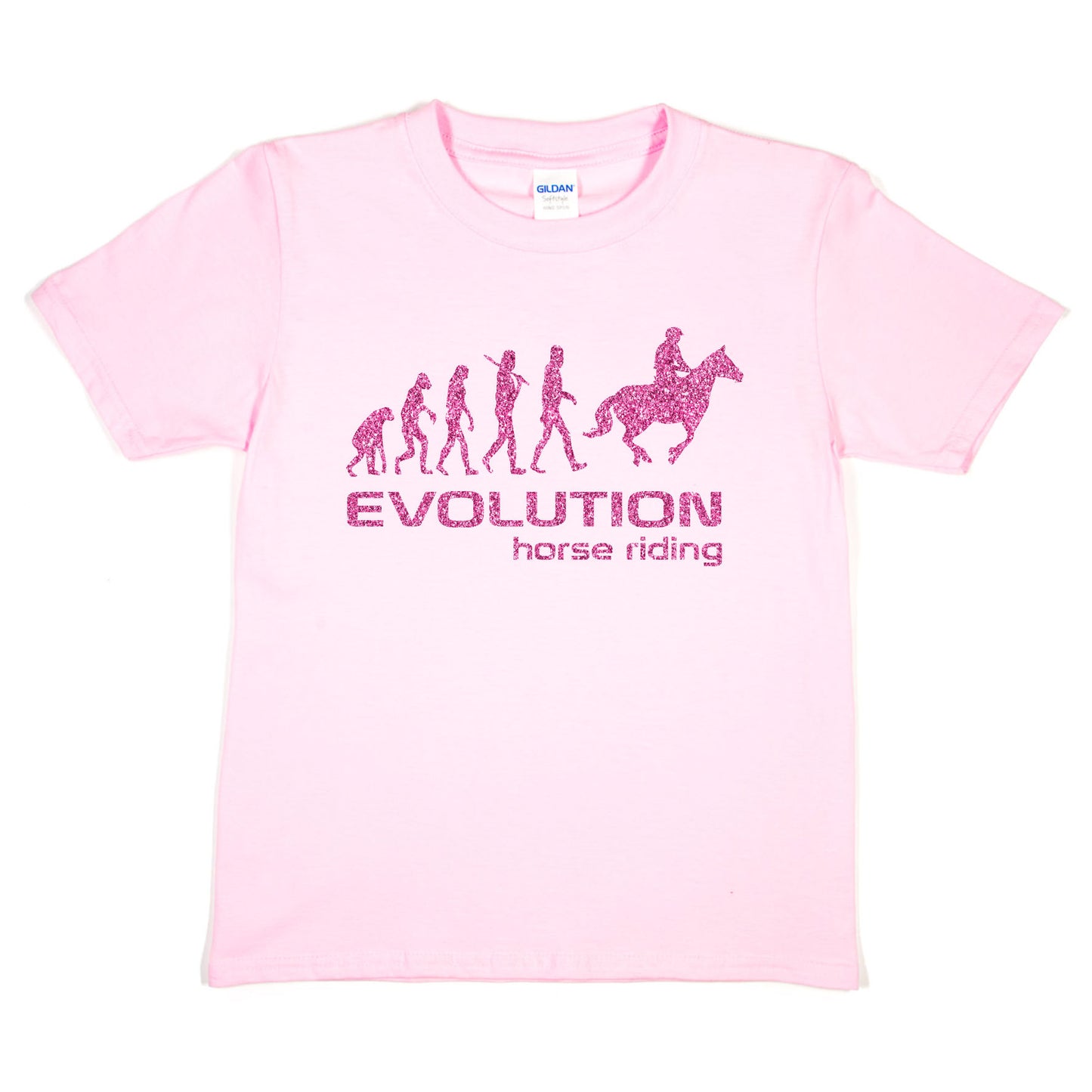Evolution Of Horse Riding Girls T-Shirt