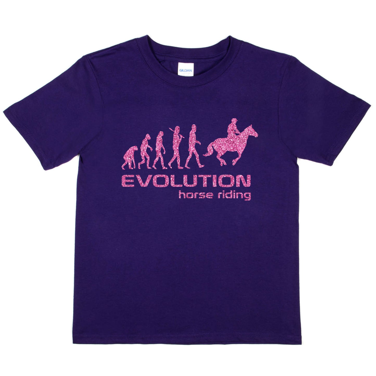 Evolution Of Horse Riding Girls T-Shirt