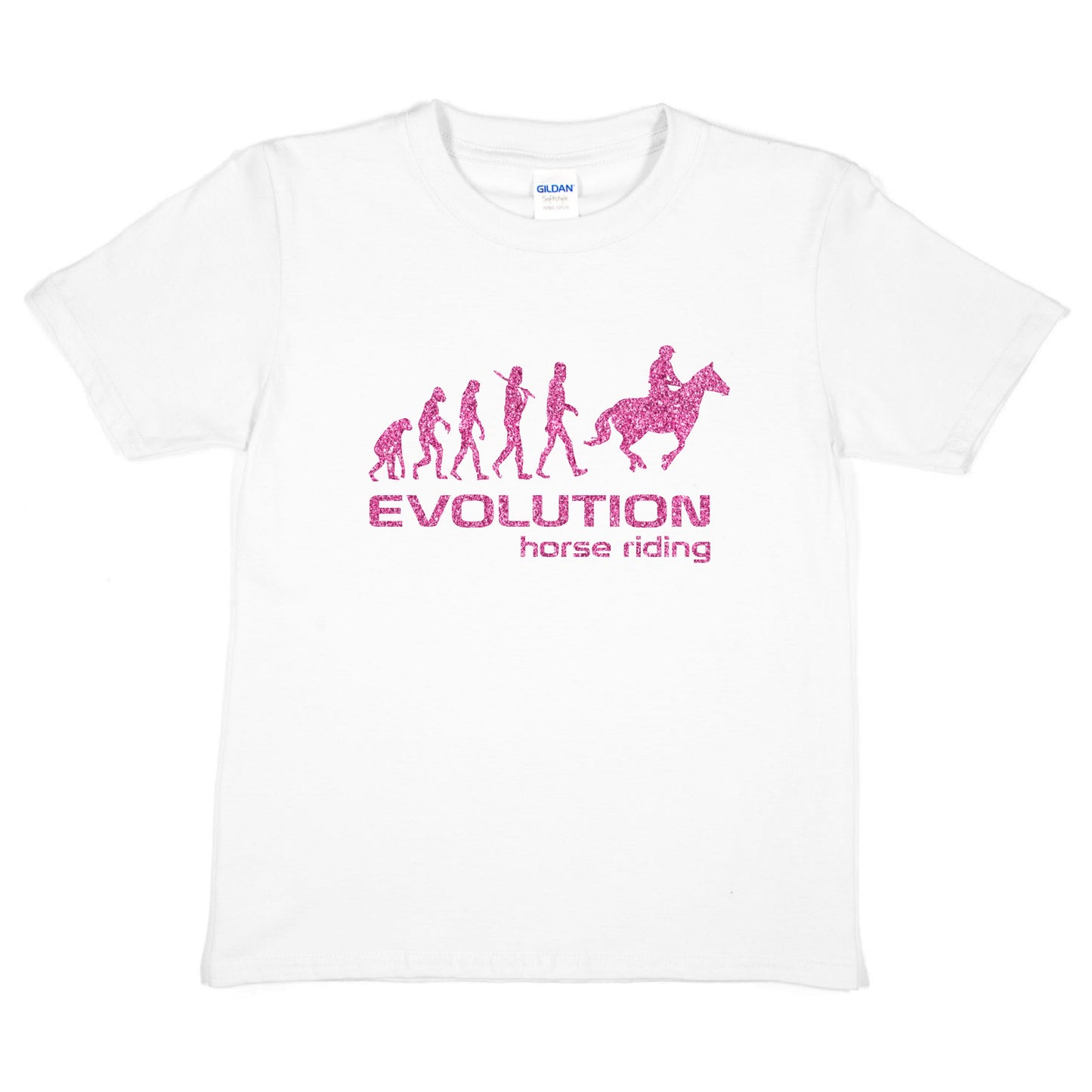 Evolution Of Horse Riding Girls T-Shirt