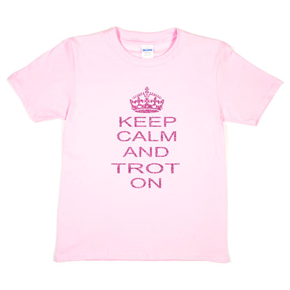 Keep Calm & Trot On Horse Riding Equesterian T-Shirt
