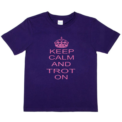 Keep Calm & Trot On Horse Riding Equesterian T-Shirt
