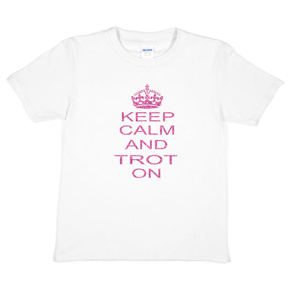 Keep Calm & Trot On Horse Riding Equesterian T-Shirt