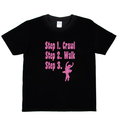 Steps To A Ballerina Dancer Disco Ballet Birthday T-Shirt