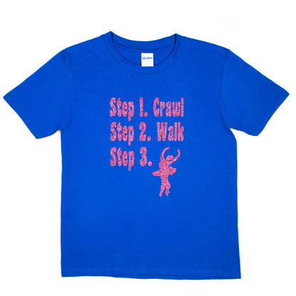 Steps To A Ballerina Dancer Disco Ballet Birthday T-Shirt