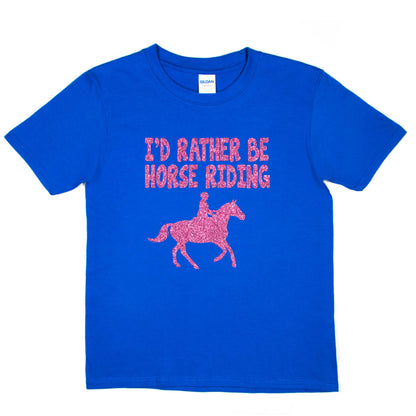 I'd Rather Be Horse Riding Pony Birthday T-Shirt