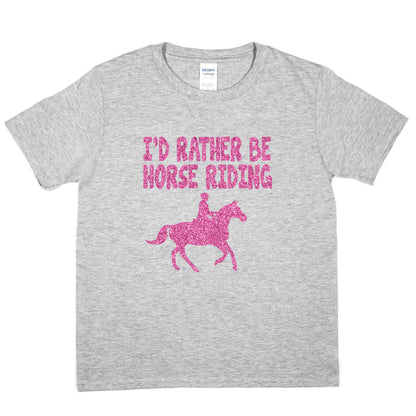 I'd Rather Be Horse Riding Pony Birthday T-Shirt