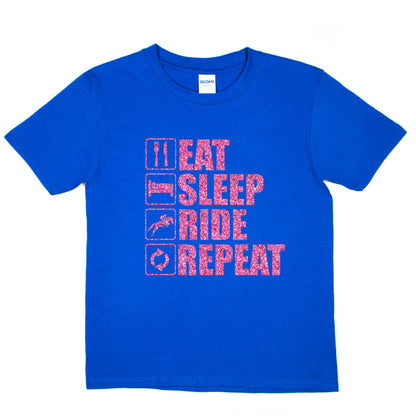 Eat Sleep Ride Repeat Horse Riding Pony T-Shirt