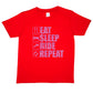 Eat Sleep Ride Repeat Horse Riding Pony T-Shirt