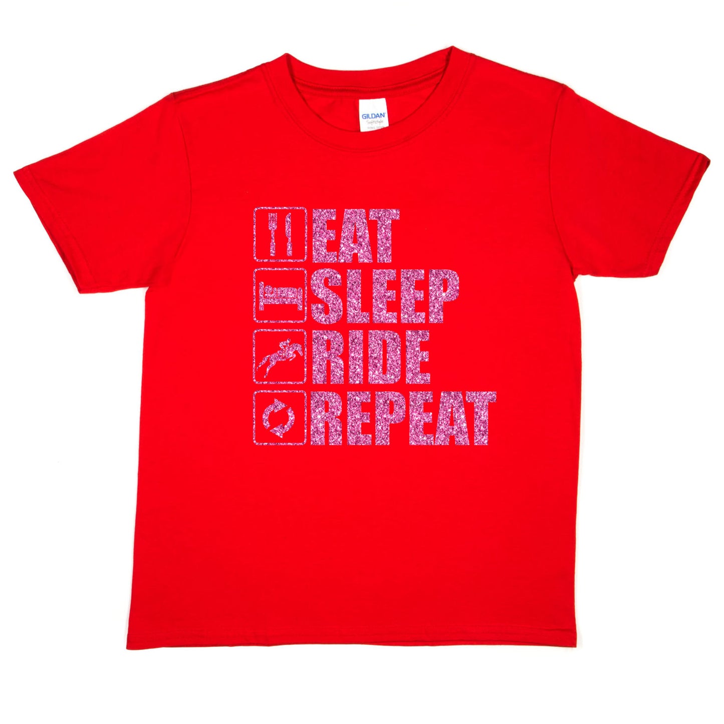 Eat Sleep Ride Repeat Horse Riding Pony T-Shirt