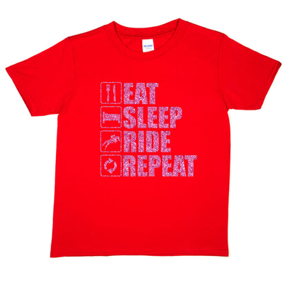 Eat Sleep Ride Repeat Horse Riding Pony T-Shirt