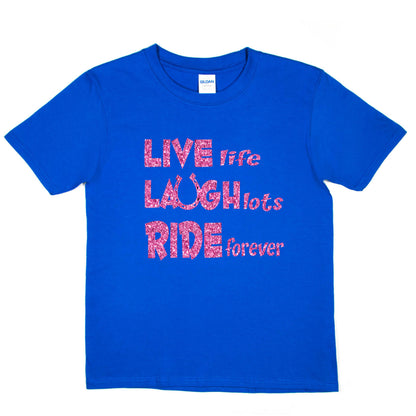Live Laugh Ride Horse Riding Poiny Birthday T-Shirt