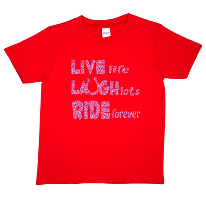 Live Laugh Ride Horse Riding Poiny Birthday T-Shirt