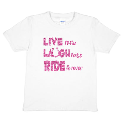 Live Laugh Ride Horse Riding Poiny Birthday T-Shirt