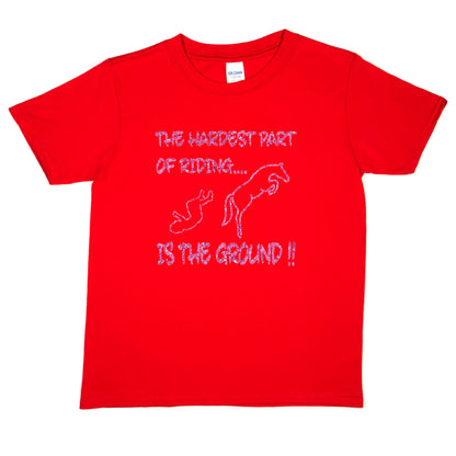 Hardest Part Of Horse Riding Is Ground Pony T-Shirt