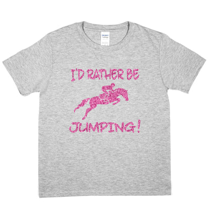 I'd Rather Be jumping Horses Pony Riding Pony Birthday