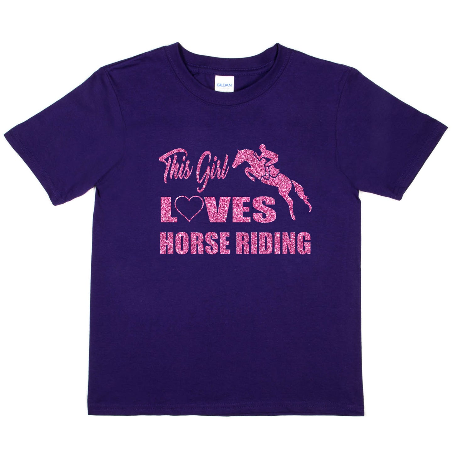 This Girl Loves Horse Riding Girls Birthday T-Shirt