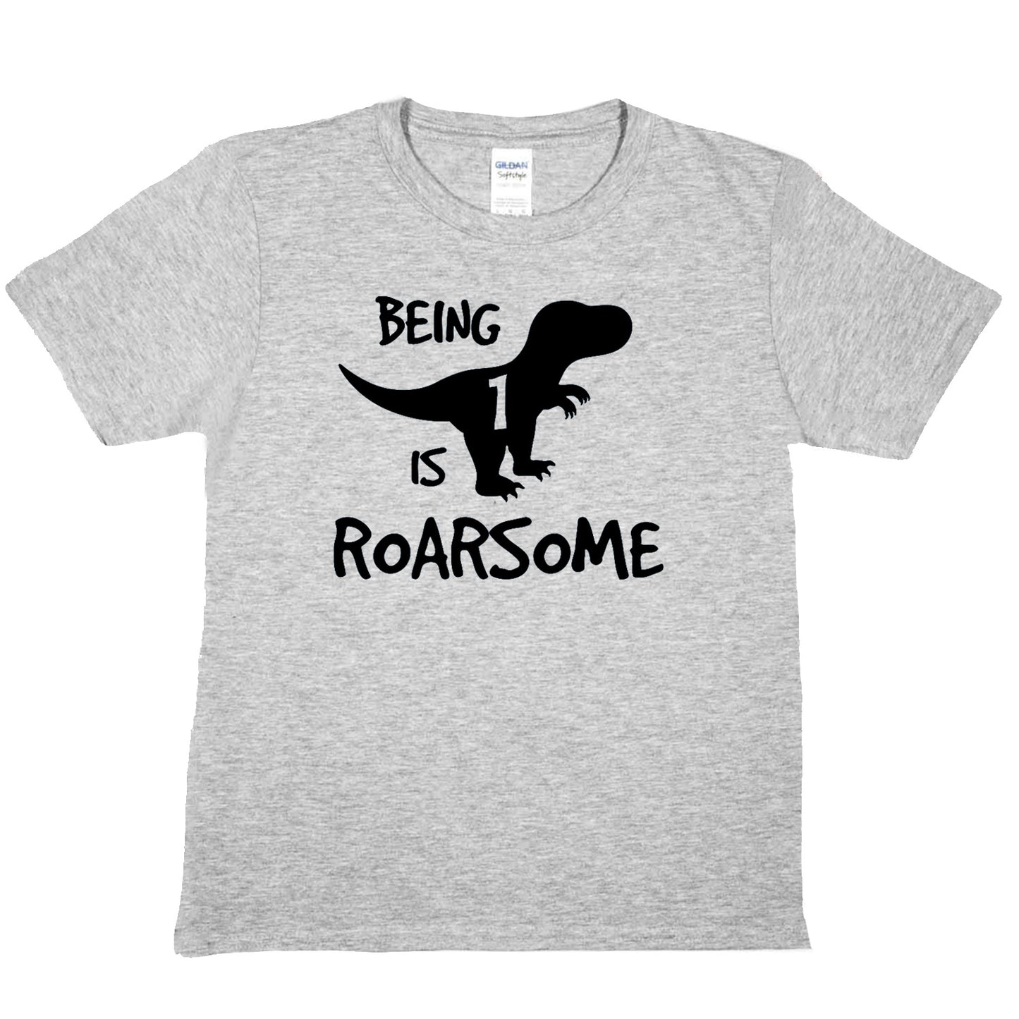 Kids T-shirt Dinosaur Roarsome Age 1 Happy 1st Birthday T-Shirt