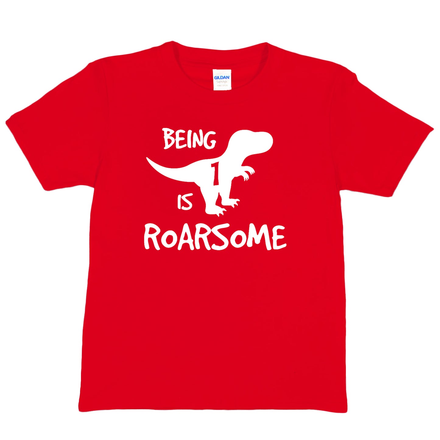 Kids T-shirt Dinosaur Roarsome Age 1 Happy 1st Birthday T-Shirt