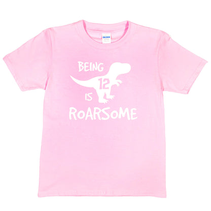 Kids T-shirt Dinosaur Roarsome Age 12 Happy 12th Birthday T-Shirt