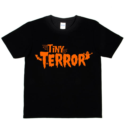 Halloween Tee Tiny Terror Horror Spooky Ghost Costume T-Shirt