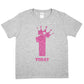 Birthday Kids 1 Today Age 1 In Pink Glitter Happy Kids T-Shirt