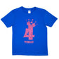 Birthday Kids 4 Today Age 4 In Pink Glitter Happy Kids T-Shirt